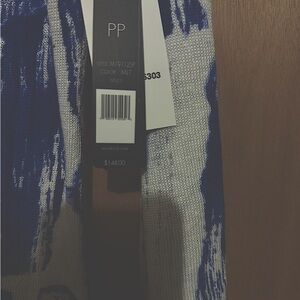 NWT Blue/White Striped Sweater 
Perfect for a light cover up on a spring day.